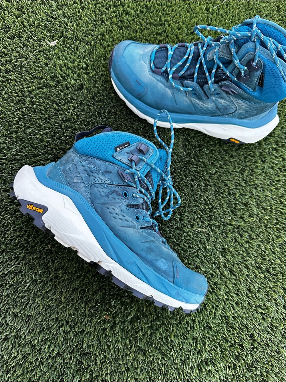 Hoka Teal/Blue women’s Trail Boot